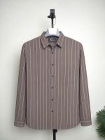 Chocolate Brown Stripe Full Sleeve Shirt