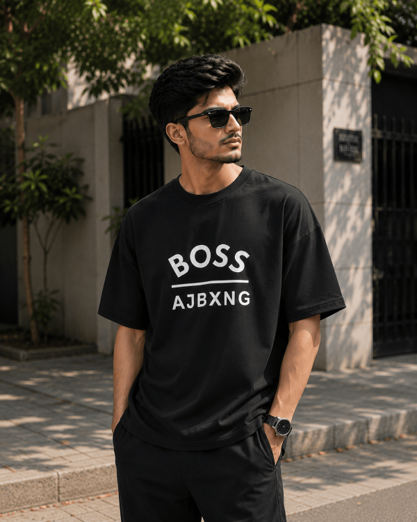 Boss | Black Drop Shoulder