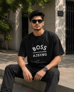 Boss | Black Drop Shoulder
