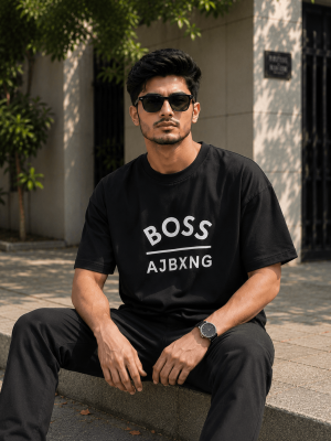 Boss | Black Drop Shoulder