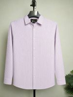 Light Lavender Pinstripe Full Sleeve Shirt